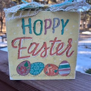 Easter Decopauged Decoration shelf sitter, handmade